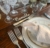 Marque place prénom en bois