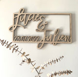 Enseigne rectangle bois