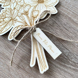 Bouquet de fleurs en bois