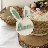 Lapin prénom en plexi