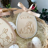 Oeuf de Pâques bois + plexi