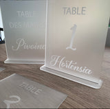 Numéro de table "Blanca"