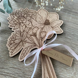 Bouquet de fleurs en bois