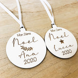 Boule de noël "mon 1er Noël" bois