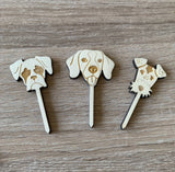 6 pics à gâteau "chien"