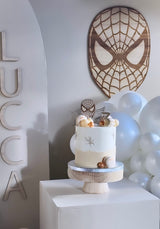 Tête Spider-Man bois