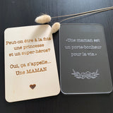 Pancarte citation maman rectangle