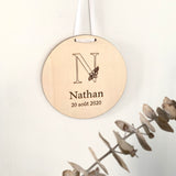 Pancarte ronde naissance