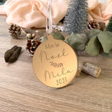Boule de noël "Mon 1er Noël" plexiglas