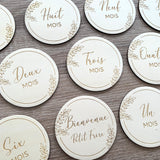 Cartes étapes 1 à 12 mois champêtre