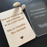 Pancarte citation maman rectangle