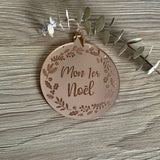 Boule de noël plexiglas