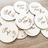 Cartes Étapes « ma première année » 1 à 12 mois