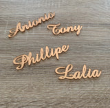 Marque place prénom plexi