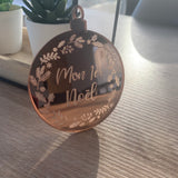 Boule de noël "Mon 1er Noël" plexiglas