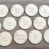 Cartes étapes 1 à 12 mois champêtre