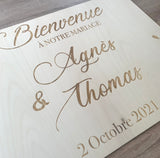 Panneau bienvenue "modern"