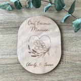 Pancarte coeur fleuri