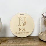 Pancarte ronde naissance