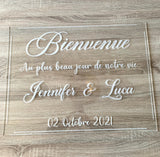 Panneau bienvenue "Blanca"