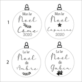 Boule de noël "mon 1er Noël" bois