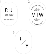 Porte-clés initiales