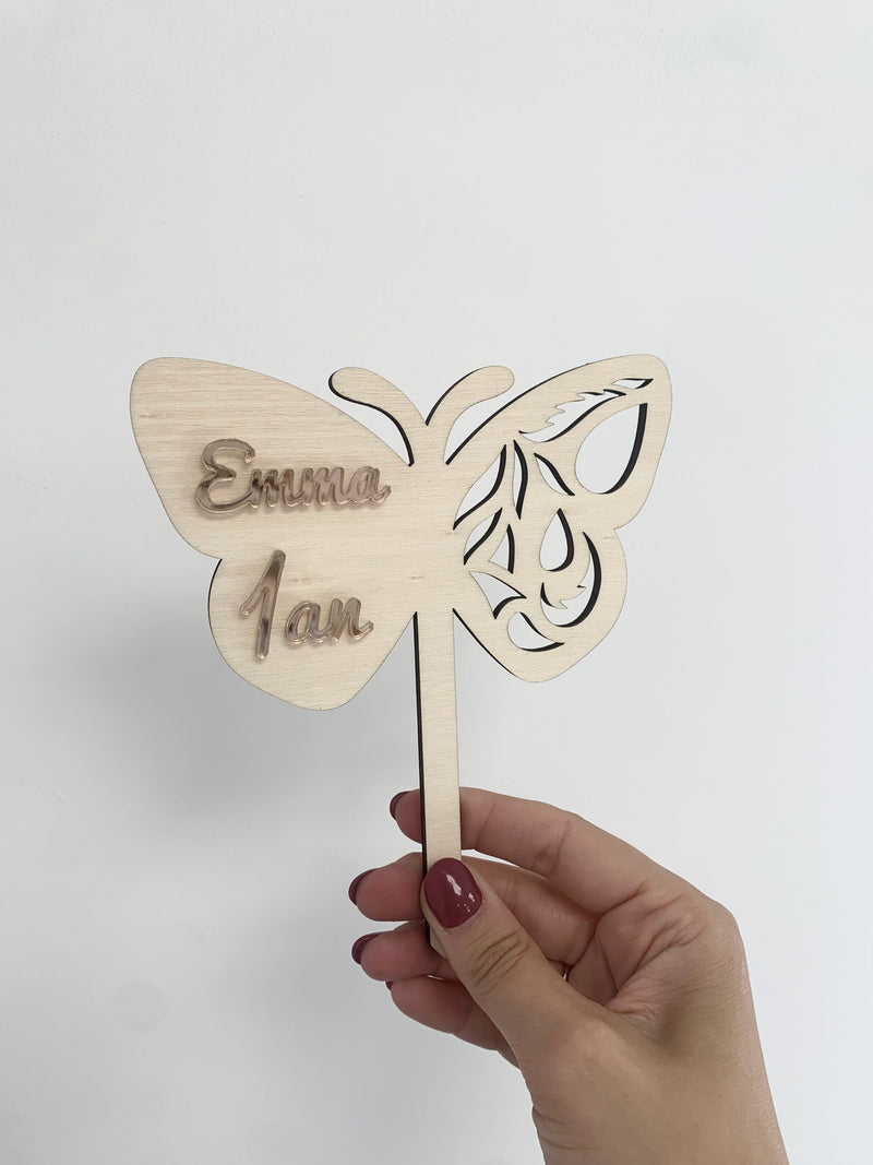 Cake topper Papillon