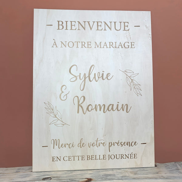 Tableau Bienvenue Mariage