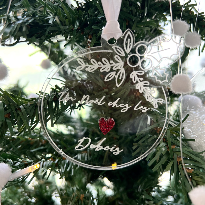 Boule de noël houx