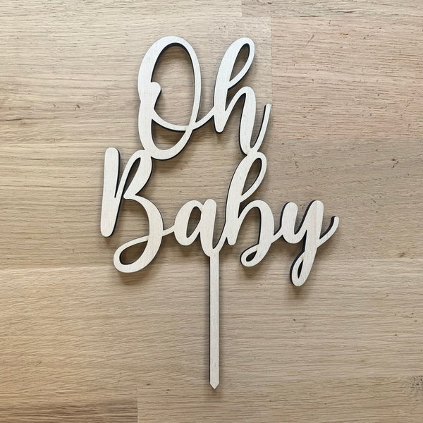 Cake Topper « Oh baby »