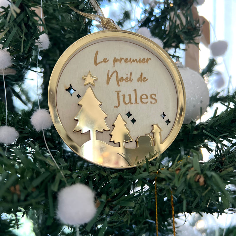 Boule de Noël sapin