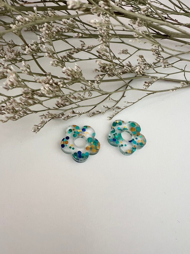 Boucles d’oreilles Fleurs interchangeables
