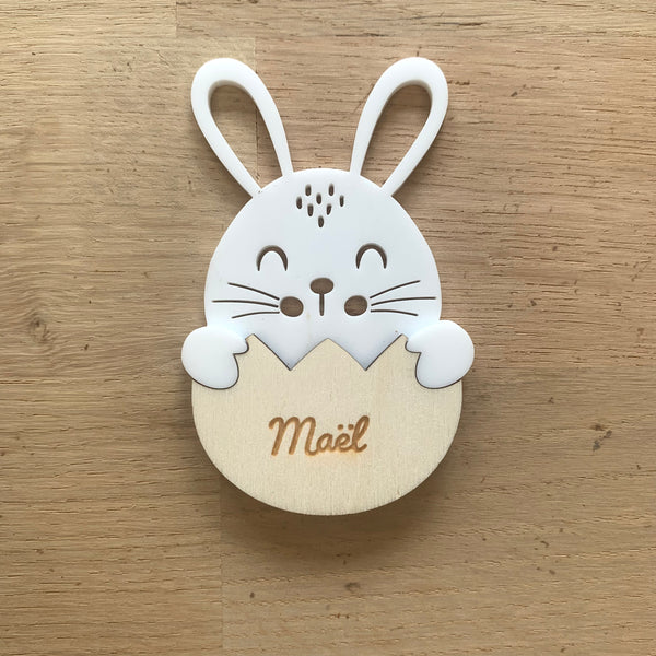 Lapin plexi et bois Maël