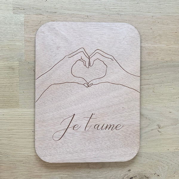 Pancarte " Je t'aime"