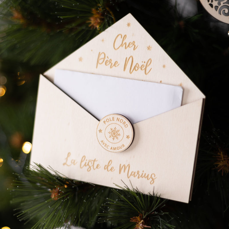 Enveloppe pour le père noël, lettre au père noël - L'atelier d'Ombeline