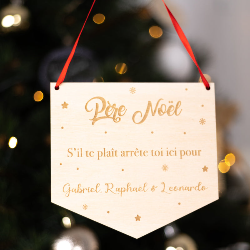 Fanion arrête toi Père Noël