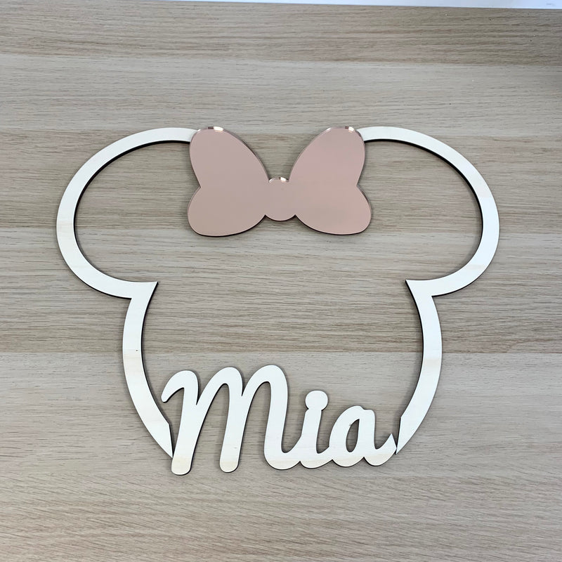 Tête Minnie (tête + noeud)