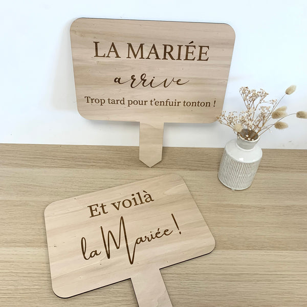 Pancarte toilettes pour Mariage Romantique - Dragées Anahita