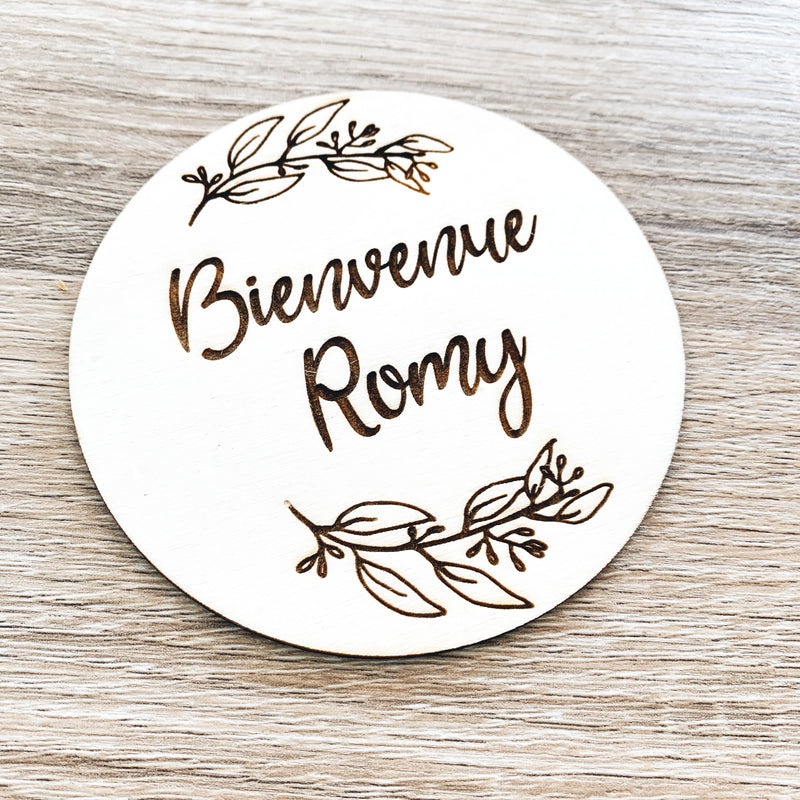 Carte Bienvenue Fleurs