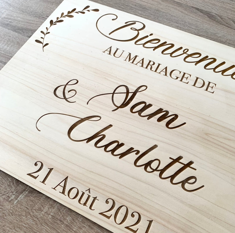 Lot stickers Grand panneau bienvenue - Theme champetre