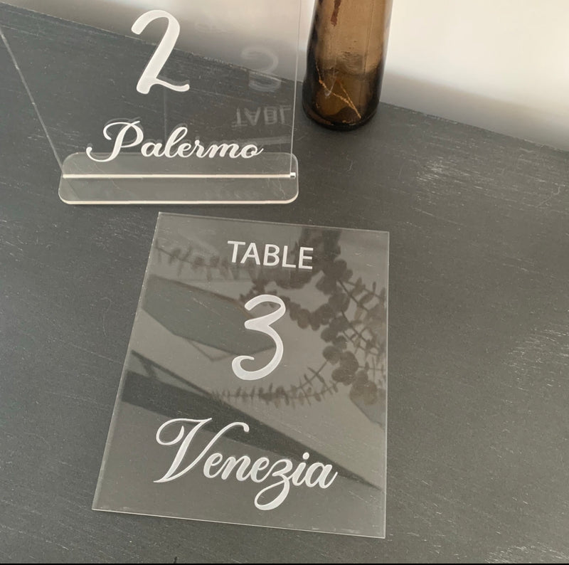 Numéro de table "Blanca"