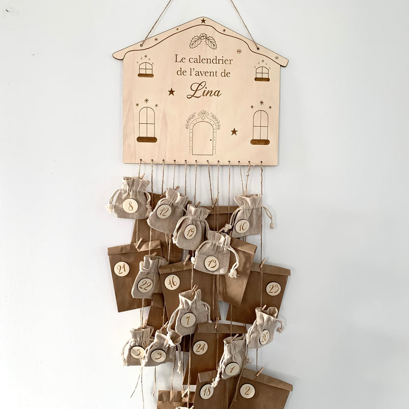 Calendrier de l'avent maison