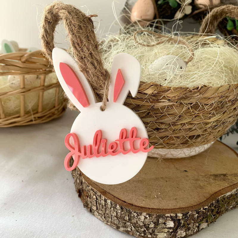Lapin prénom en plexi