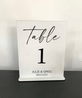 Numéro de table "soft chic"