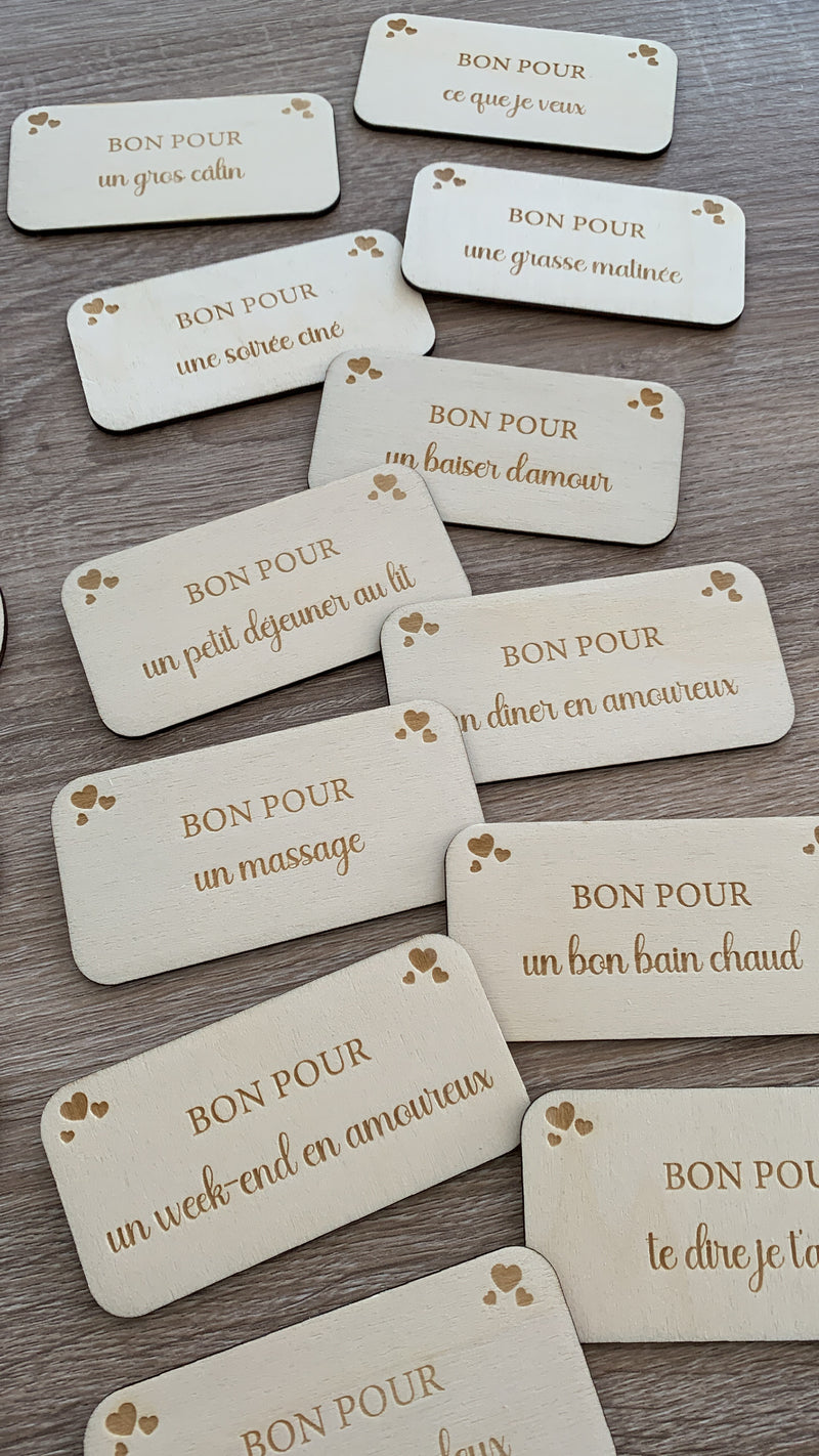 Kit bons d'amour