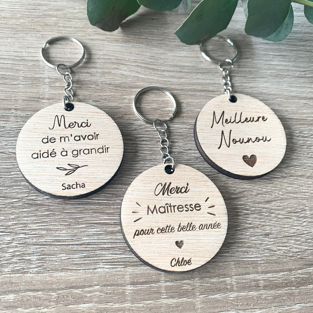 Porte clef merci nounou - Original et pratique à offrir